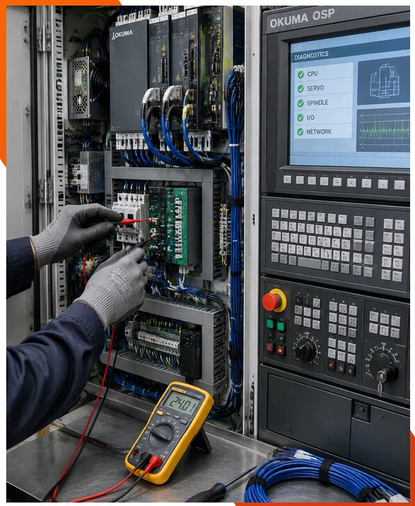 Ремонт систем ЧПУ Okuma OSP в Фрязине